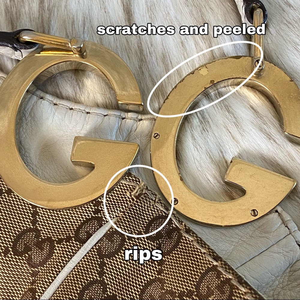 Gucci GG Logo Canvas Shoulder Bag - Picture 7 of 14